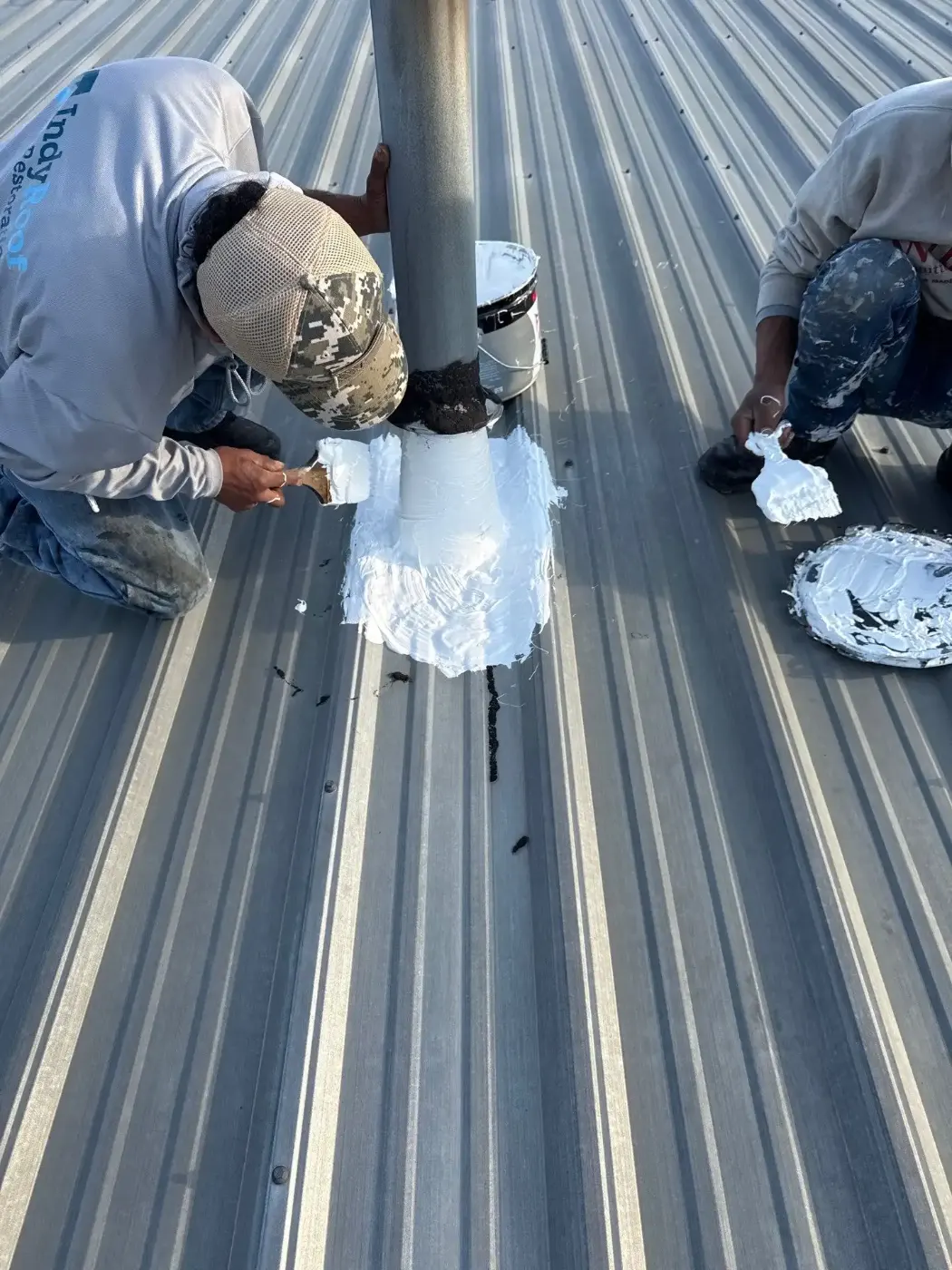 Flashing and seam work in Fairmount