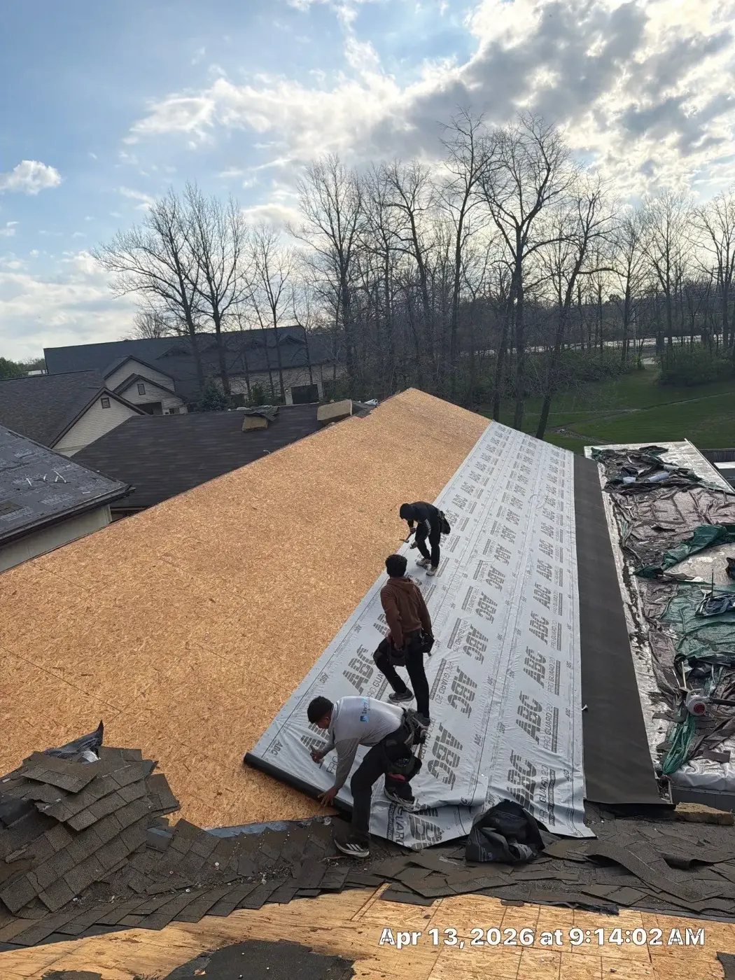 Flashing and seam work in Fairmount